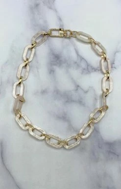 Golden Stella - NN79317-002 - 8321 Not A Secret Necklace - Peach/Gold Accessories