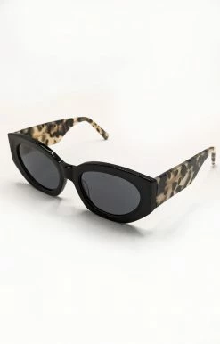 Billini/Banbe - B-1018-The Alessandra - 61821 BANBE - The Alessandra Sunglasses - Black & Blond Tort/Smoke