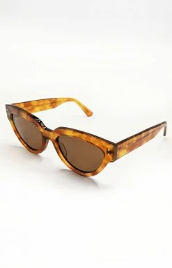 Billini/Banbe - B-1021-The Elle - 61821 BANBE - The Elle Sunglasses - Honey Tort/Brown