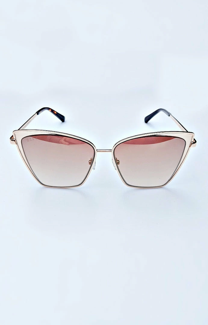 DIFF - BECKY-GD-BG18 - 61922 Accessories DIFF - Becky Brush Gold Flash Brown Gradient Sunglasses 1 DIFF - BECKY-GD-BG18 - 61922 Accessories DIFF - Becky Brush Gold Flash Brown Gradient Sunglasses