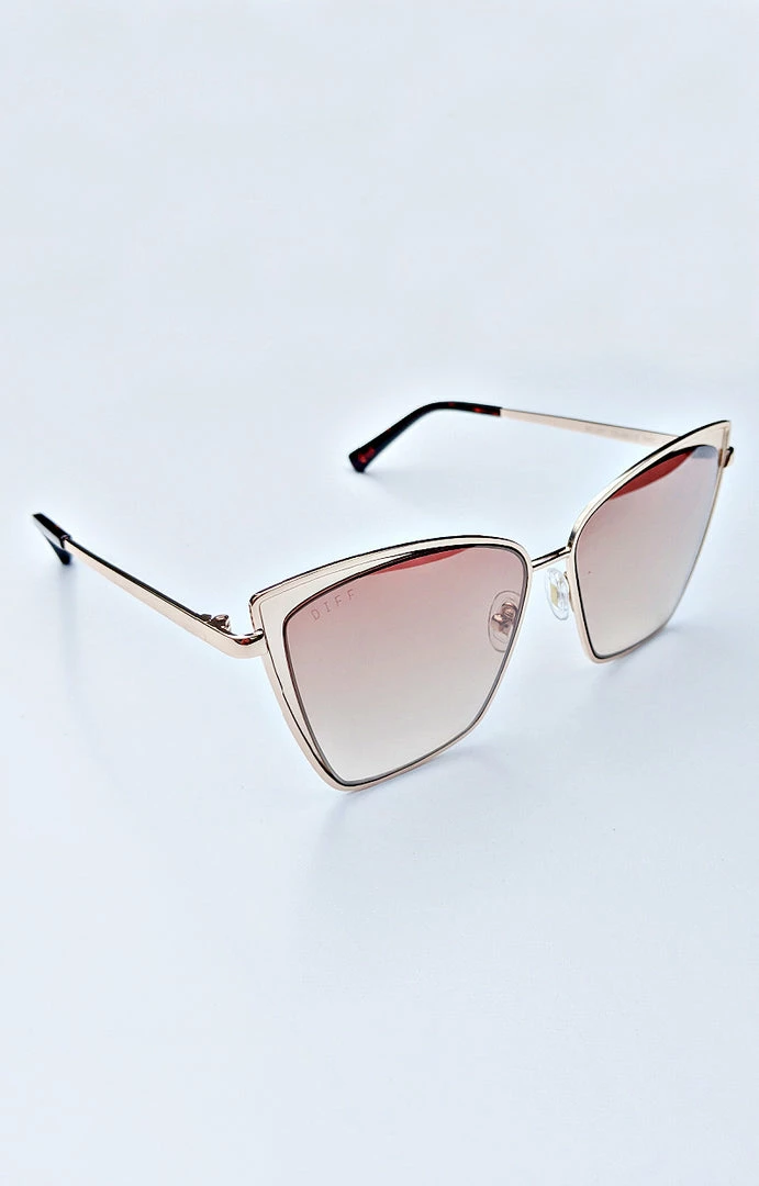 DIFF - BECKY-GD-BG18 - 61922 Accessories DIFF - Becky Brush Gold Flash Brown Gradient Sunglasses 2 DIFF - BECKY-GD-BG18 - 61922 Accessories DIFF - Becky Brush Gold Flash Brown Gradient Sunglasses