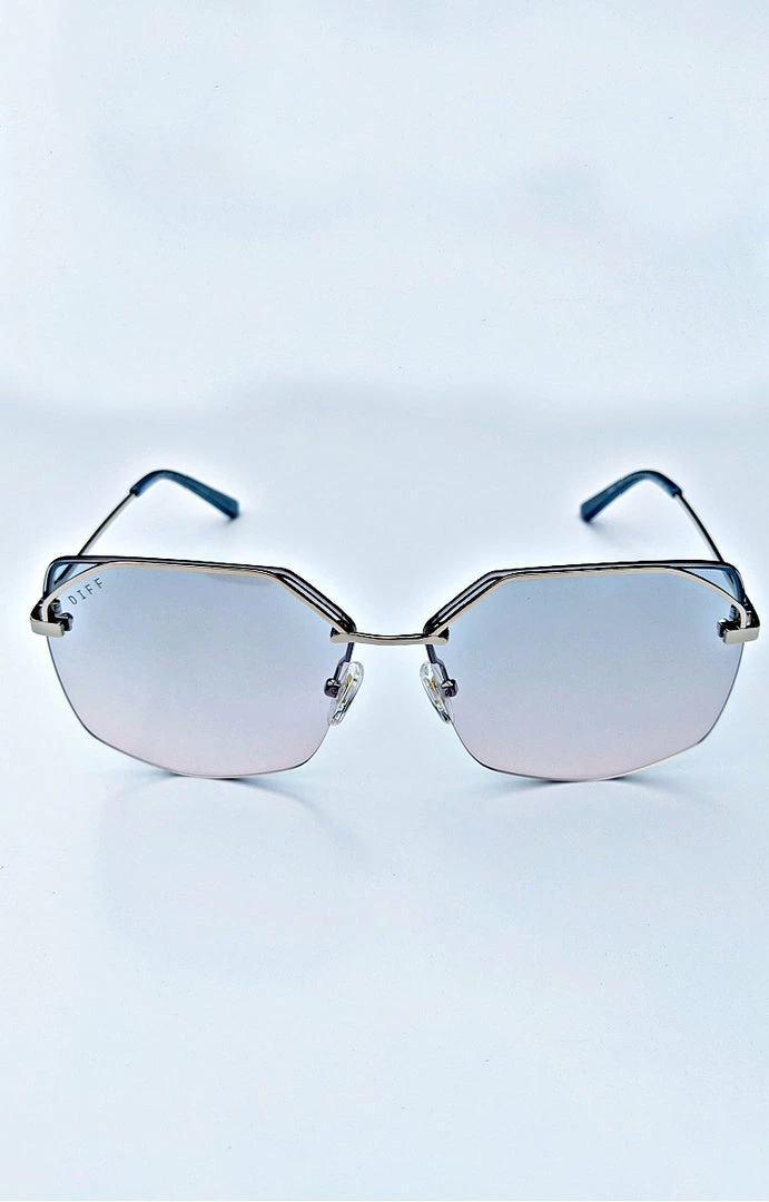 DIFF - BREE-DE01-0239-SVLFN - 61922 Accessories DIFF - Bree Silver Blue To Lavender Flash Sunglasses 1 DIFF - BREE-DE01-0239-SVLFN - 61922 Accessories DIFF - Bree Silver Blue To Lavender Flash Sunglasses