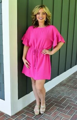 First Love - D11648 - 71822 Stepping Out Dress - Hot Pink