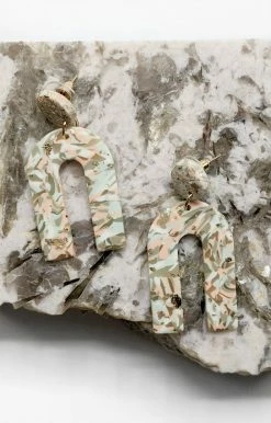 What's Hot - HE1104MT2 - 82321 Accessories Can't Be Bothered Earrings - Peach/Gold