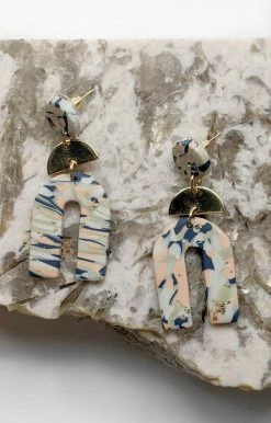 Golden Stella - EP32365-003 - 91821 Accessories Just Hanging Out Earrings - Blue/Peach