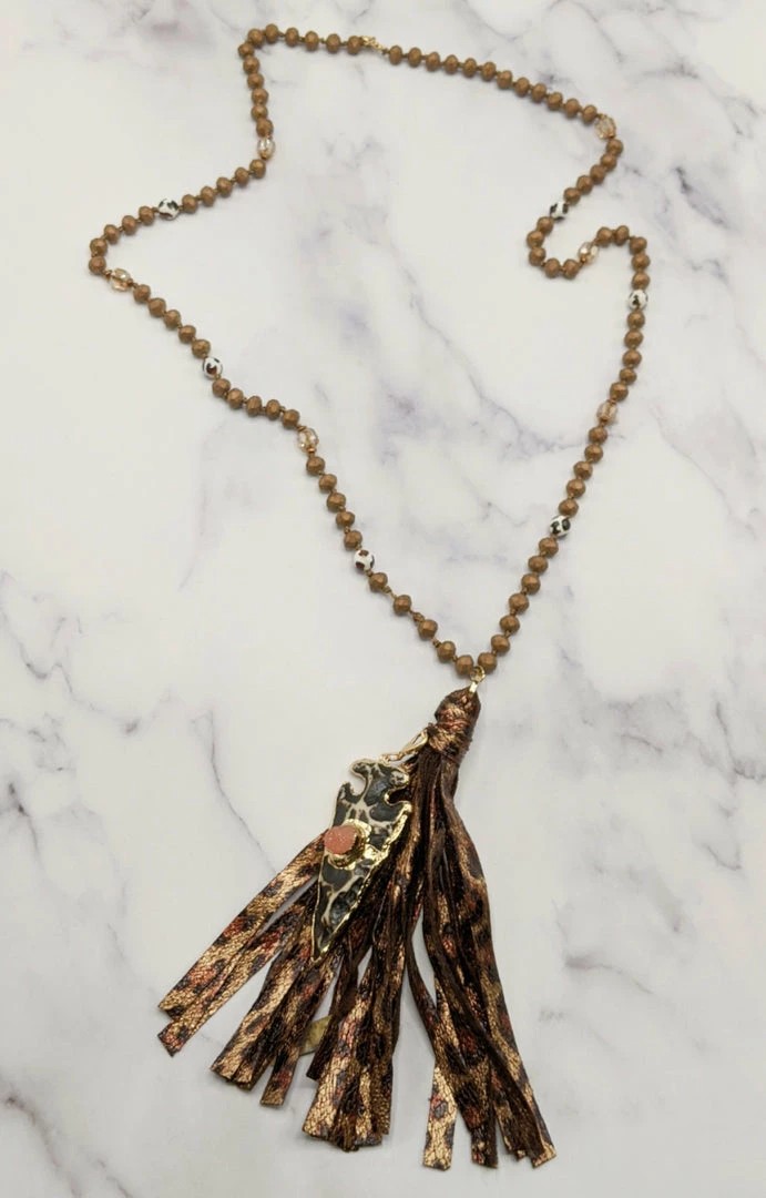 Your Fashion Wholesale - 72647 - 11321 Hey Sister Leopard Necklace 1 Your Fashion Wholesale - 72647 - 11321 Hey Sister Leopard Necklace