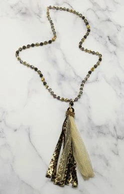 Your Fashion Wholesale - 72592 - 11421 Accessories Close My Eyes Snake Print Necklace