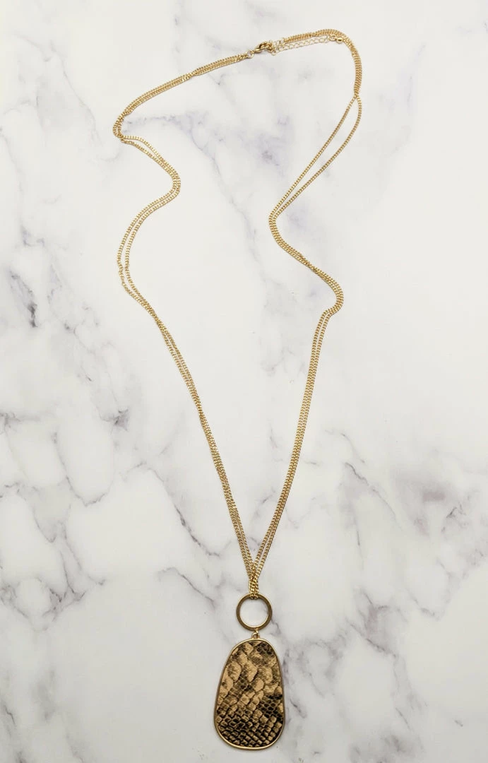 What's Hot - QNE1530SNAKE - 12921 Rule Breaker Snake Print Necklace Accessories 1 What's Hot - QNE1530SNAKE - 12921 Rule Breaker Snake Print Necklace Accessories