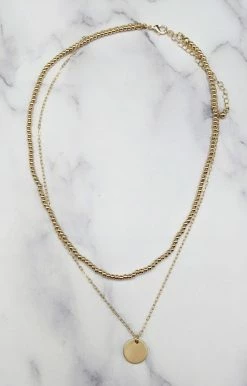 What's Hot - QNE1916MS - 31022 Accessories Pursue Your Dreams Necklace - Gold