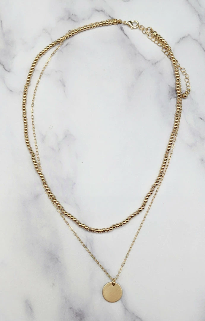 What's Hot - QNE1916MS - 31022 Accessories Pursue Your Dreams Necklace - Gold 1 What's Hot - QNE1916MS - 31022 Accessories Pursue Your Dreams Necklace - Gold