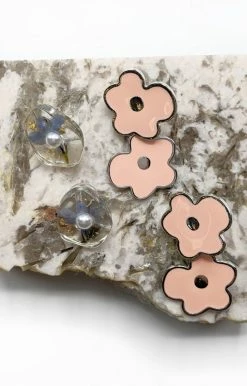 Fame Accessories - MME8342PK - 31322 Sweet Wishes Earrings - Pink