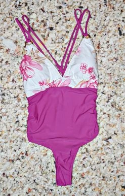 Queen - 142727 - 33022 Caribbean Vibes One Piece Swimsuit - Magenta SWIMWEAR