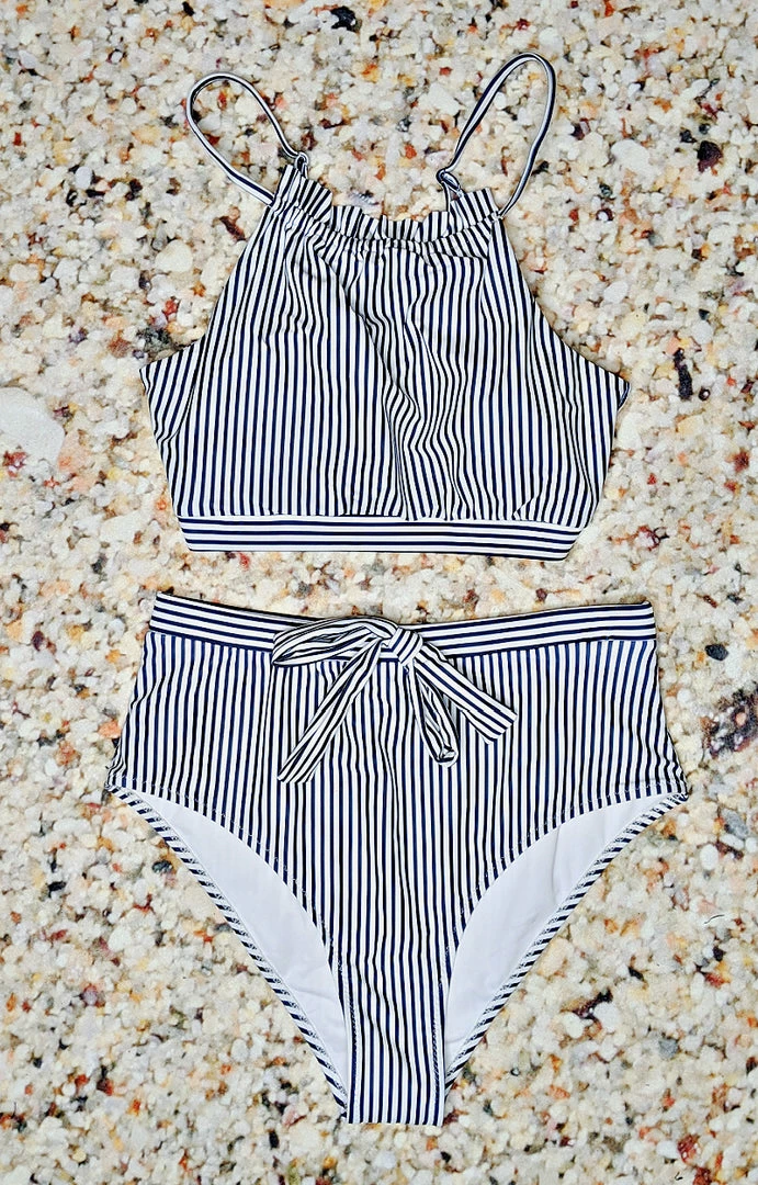 Queen - 122529 - 33022 Splash Of Fun Two Piece Swimsuit - Blue/White 4 Queen - 122529 - 33022 Splash Of Fun Two Piece Swimsuit - Blue/White