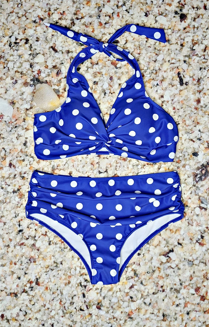 Queen - BA002412 - 33022 SWIMWEAR Beach Bum Two Piece Swimsuit - Blue 4 Queen - BA002412 - 33022 SWIMWEAR Beach Bum Two Piece Swimsuit - Blue