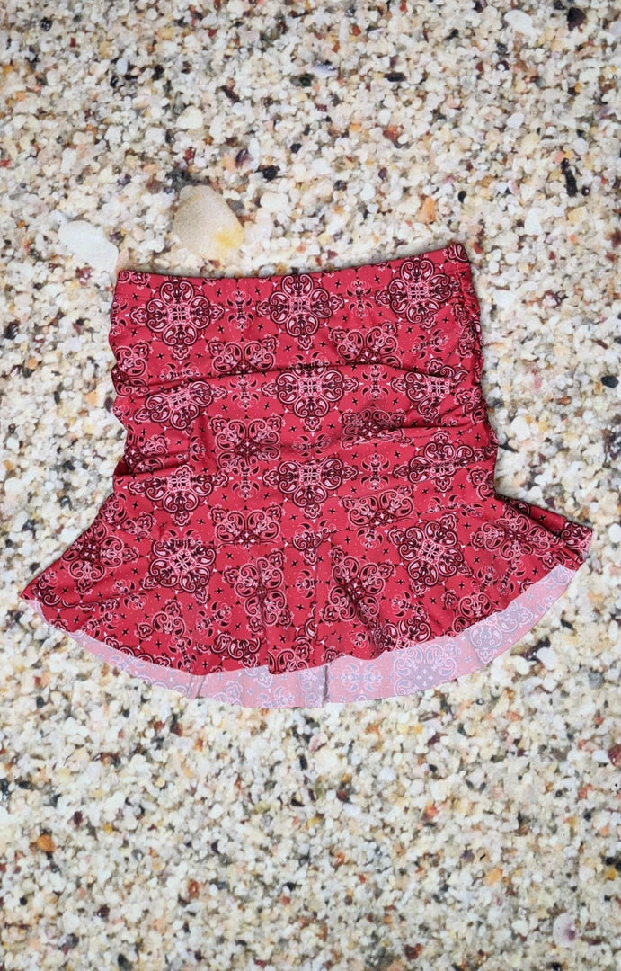 Unique Vintage - CZ105 - 43022 Summers In Cabo Print Skirted Bikini Bottom 3 Unique Vintage - CZ105 - 43022 Summers In Cabo Print Skirted Bikini Bottom