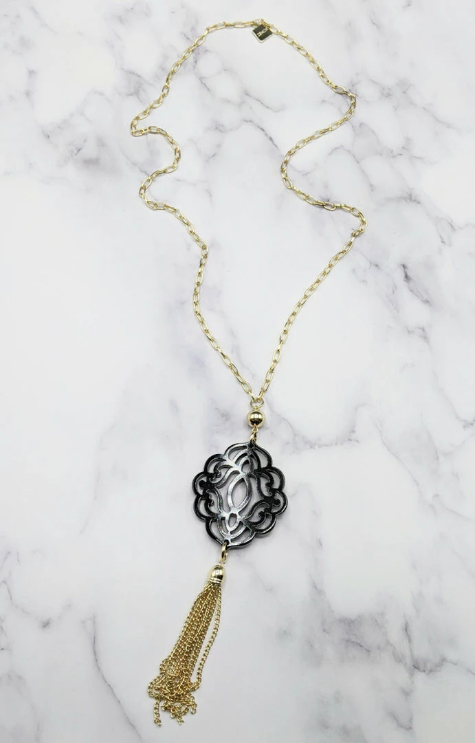 Zenzii Jewelry - N2334 - 51422 Accessories Clever Ways Necklace - Black 1 Zenzii Jewelry - N2334 - 51422 Accessories Clever Ways Necklace - Black