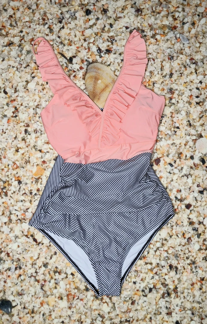 Queen - 171135 - 6322 Poolside Escape One Piece Swimsuit - Coral 3 Queen - 171135 - 6322 Poolside Escape One Piece Swimsuit - Coral