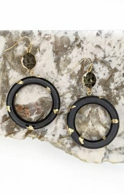 Avenue Zoe - GSE3079 - 62022 Accessories Flirting With Destiny Earrings - Black