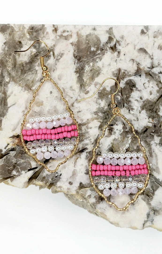 Avenue Zoe - IE1197 - 62222 Precious Times Earrings - Pink 1 Avenue Zoe - IE1197 - 62222 Precious Times Earrings - Pink