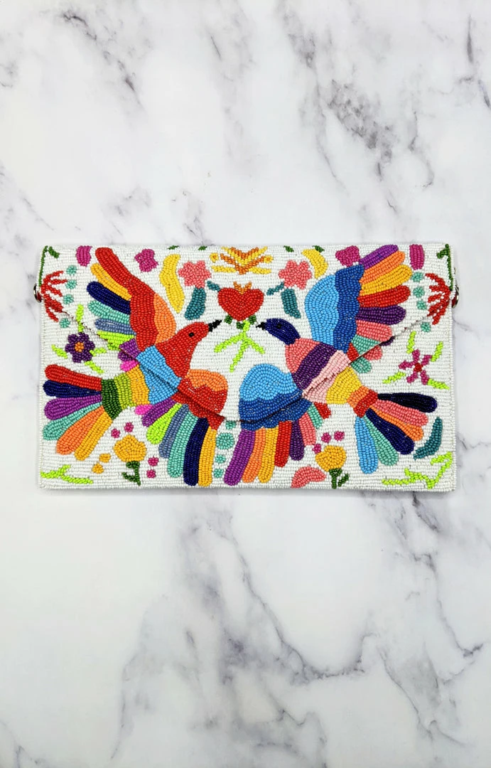 Ricki Designs - OTOMI - 7722 Birds Of A Feather Beaded Clutch Accessories 4 Ricki Designs - OTOMI - 7722 Birds Of A Feather Beaded Clutch Accessories