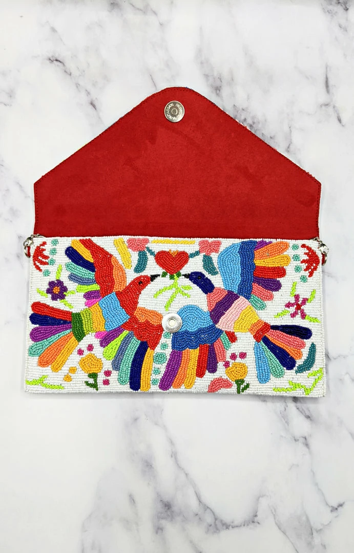 Ricki Designs - OTOMI - 7722 Birds Of A Feather Beaded Clutch Accessories 5 Ricki Designs - OTOMI - 7722 Birds Of A Feather Beaded Clutch Accessories