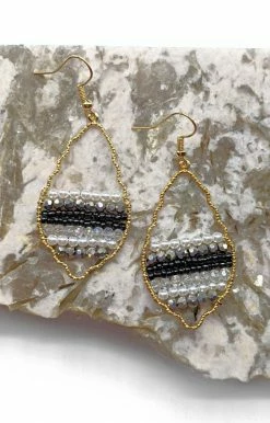 Avenue Zoe - IE1197 - 71322 Precious Time Earrings - Black Accessories
