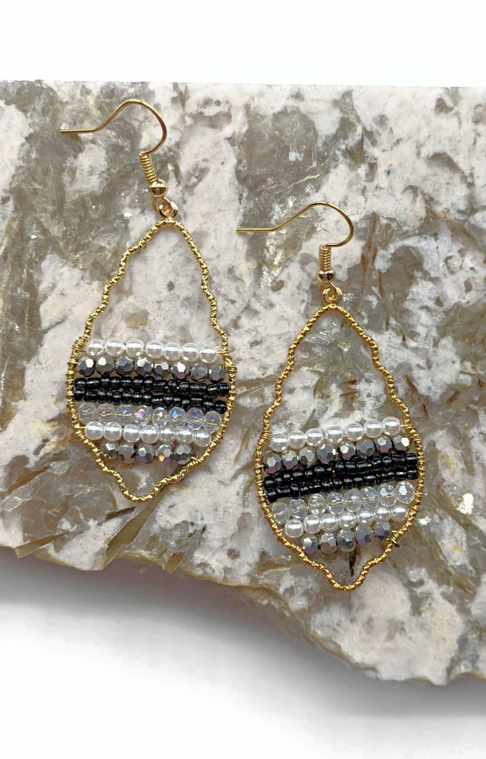 Avenue Zoe - IE1197 - 71322 Precious Time Earrings - Black Accessories 1 Avenue Zoe - IE1197 - 71322 Precious Time Earrings - Black Accessories