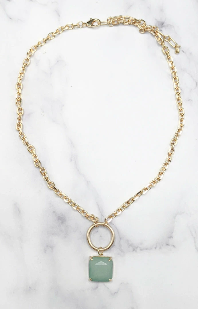 What's Hot - 1652MT - 4822 Trusting Myself Necklace - Mint Accessories 1 What's Hot - 1652MT - 4822 Trusting Myself Necklace - Mint Accessories