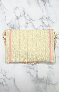 Avenue Zoe - AZCB261005 - 61722 Breathless Moments Clutch - Natural/Pink Accessories 8 Avenue Zoe - AZCB261005 - 61722 Breathless Moments Clutch - Natural/Pink Accessories