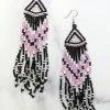 Beaded Corner - E-60-SB-21 - 7222 Near To You Earrings - Black/Pink Accessories