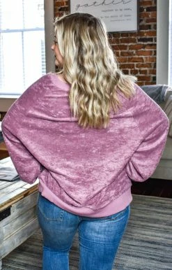 HeySon - HT1285PD - 112320 Never Say Never Pullover - Mauve Sweaters