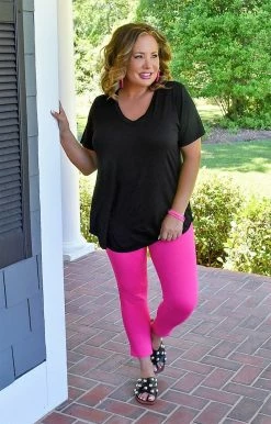 Heimish - BL-ST1644S - 51722 TOPS Back For You Top - Black