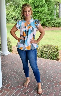 Entro - T18330 - 61822 TOPS Be Sweet Print Top - Multi