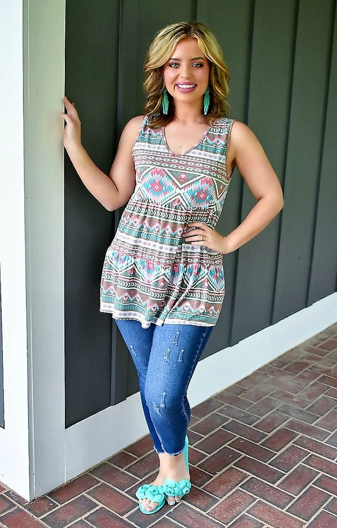 Heimish - ST2011-12 - 72022 TOPS On Second Thought Print Top - Multi 2 Heimish - ST2011-12 - 72022 TOPS On Second Thought Print Top - Multi