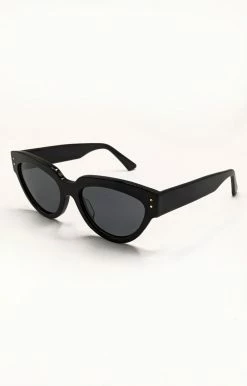 Billini/Banbe - B-1021-The Elle - 61821 BANBE - The Elle Sunglasses - Black/Smoke