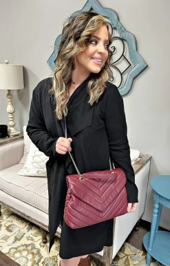 Urban Expressions - 24389 - 12222 Accessories Sweet Memories Crossbody Bag - Burgundy