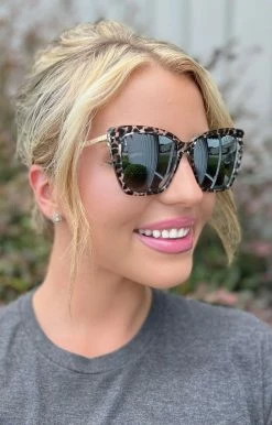 DIFF - BECKYII - LE-GF-30 - 61922 DIFF - Becky II Clear Leopard Gray Sunglasses