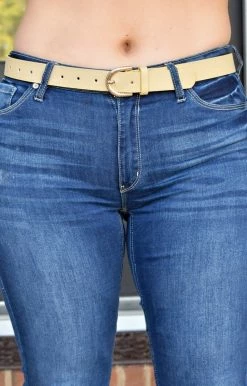 Fame Accessories - MML8105IV - 11721 Bringing It Back Belt - Sand