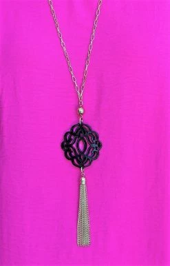 Zenzii Jewelry - N2334 - 51422 Accessories Clever Ways Necklace - Black