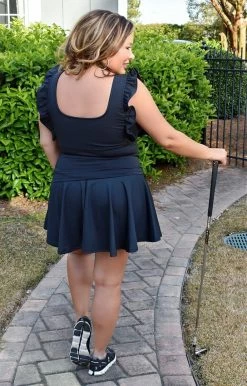 TCEC - CS3448 - 2922 Errands To Run Athletic Skort - Black BOTTOMS