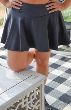 TCEC - CS3448 - 2922 Errands To Run Athletic Skort - Black BOTTOMS