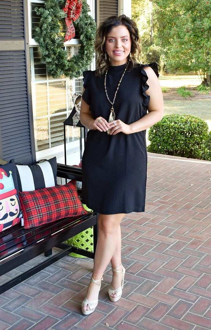 TCEC - CD8830 - 112621 What's More Exciting Dress - Black DRESSES 4 TCEC - CD8830 - 112621 What's More Exciting Dress - Black DRESSES