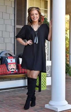 Adrienne - 2491S - 122921 DRESSES Charming Ways Dress - Black 7 Adrienne - 2491S - 122921 DRESSES Charming Ways Dress - Black