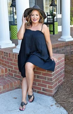 Heimish - BL-WD1085V - 4822 DRESSES Simply A Sweetheart Dress - Black