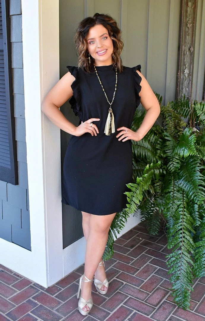 TCEC - CD8830 - 112621 What's More Exciting Dress - Black DRESSES 1 TCEC - CD8830 - 112621 What's More Exciting Dress - Black DRESSES