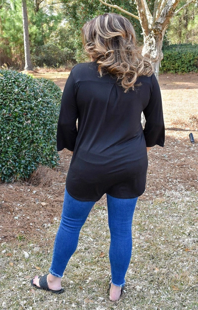 Heimish - BL-ST1002S - 2522 Around The Clock Top - Black 4 Heimish - BL-ST1002S - 2522 Around The Clock Top - Black