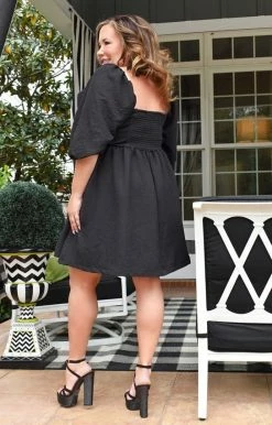 Davi & Dani - JD10628PER - 21022 Sweet Ideas Dress - Black DRESSES