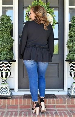 143 Story - TB2058-PP - 41422 Be My Reason Top - Black