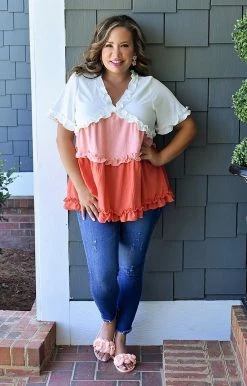 ODDI - IT14709 - 42422 Once Again Colorblock Top