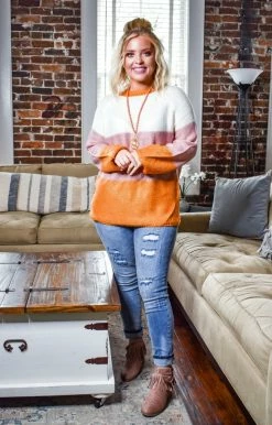 Main Strip - LL20107 - 92020 Have You Near Colorblock Sweater